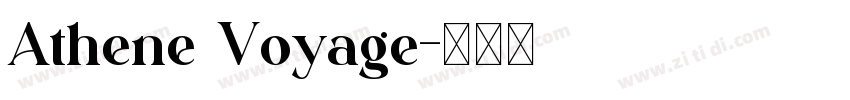 Athene Voyage字体转换